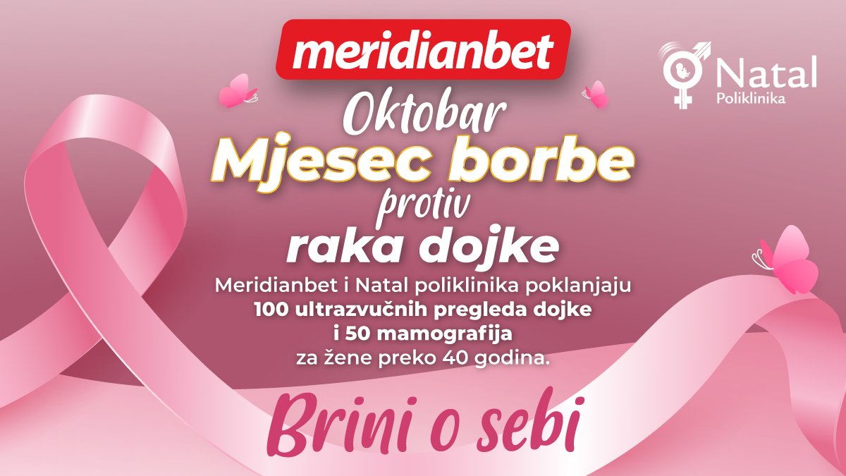 Meridianbet obezbjeđuje 150 termina za ranu dijagnostiku u klinici Natal