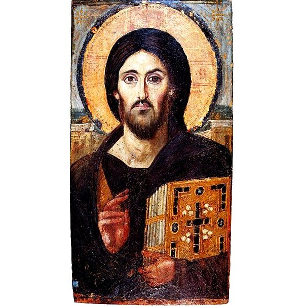 U Sv. Katarini na Sinaju je vjerovatno najveća zbirka najstarijih ikona, uključujući prvi poznati prikaz Isusa kao Hrista Pantokratora (na slici). Arhiepiskopija je sinajska tokom 19. vijeka u diptisima uz MITROPOLIJU CETINJSKU - CRNOGORSKU PRAVOSLAVNU CRKVU — u statusu autokefalne jurisdikcije