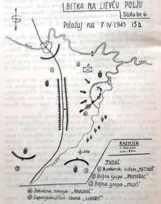 „Odpor je prestao, čuje se sam grdna srbijanska psovka, proklinje se Petra, Dražu i Engleze”. - Raspored HOS postrojbi i Đurišićeve grupacije - 7. april 1945.